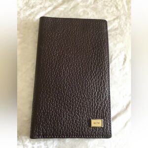 KCW Brown Textured Passport Cover and Wallet case